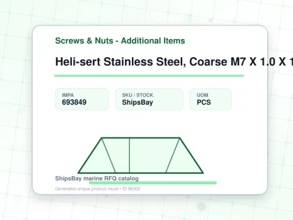 Heli-sert Stainless Steel, Coarse M7 X 1.0 X 17.5mm - Screws & Nuts - Additional Items - IMPA 693849 - UOM PCS