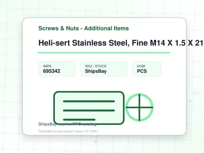 Heli-sert Stainless Steel, Fine M14 X 1.5 X 21mm - Screws & Nuts - Additional Items - IMPA 695342 - UOM PCS