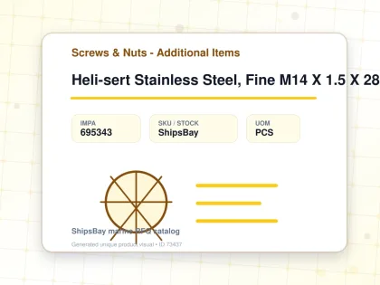 Heli-sert Stainless Steel, Fine M14 X 1.5 X 28mm - Screws & Nuts - Additional Items - IMPA 695343 - UOM PCS
