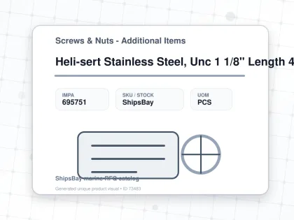 Heli-sert Stainless Steel, Unc 1 1/8" Length 43mm - Screws & Nuts - Additional Items - IMPA 695751 - UOM PCS