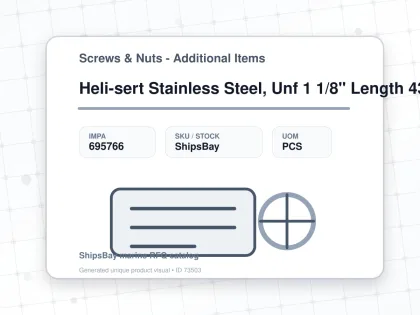 Heli-sert Stainless Steel, Unf 1 1/8" Length 43mm - Screws & Nuts - Additional Items - IMPA 695766 - UOM PCS