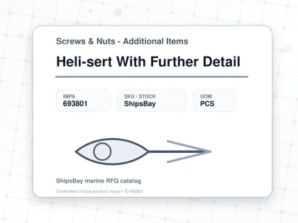 Heli-sert With Further Detail - Screws & Nuts - Additional Items - IMPA 693801 - UOM PCS