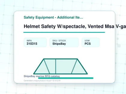 Helmet Safety W/spectacle, Vented Msa V-gard 930 White - Safety Equipment - Additional Items - IMPA 310315 - UOM PCS