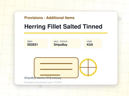 Herring Fillet Salted Tinned - Provisions - Additional Items - IMPA 002831 - UOM KGS