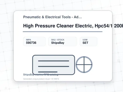 High Pressure Cleaner Electric, Hpc54/1 200bar 440v 3-phase - Pneumatic & Electrical Tools - Additional Items - IMPA 590736 - UOM SET