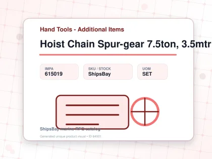 Hoist Chain Spur-gear 7.5ton, 3.5mtr - Hand Tools - Additional Items - IMPA 615019 - UOM SET