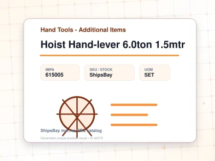 Hoist Hand-lever 6.0ton 1.5mtr - Hand Tools - Additional Items - IMPA 615005 - UOM SET