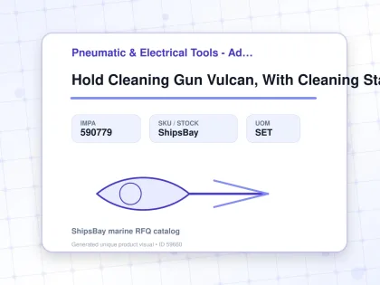 Hold Cleaning Gun Vulcan, With Cleaning Stand & Nozzle - Pneumatic & Electrical Tools - Additional Items - IMPA 590779 - UOM SET