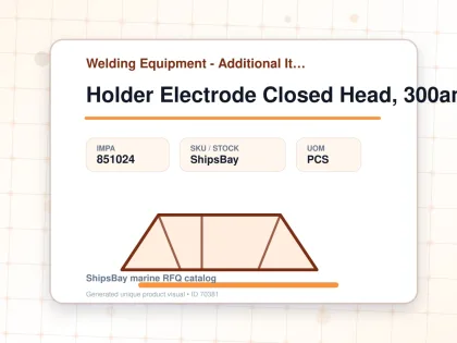 Holder Electrode Closed Head, 300amp - Welding Equipment - Additional Items - IMPA 851024 - UOM PCS