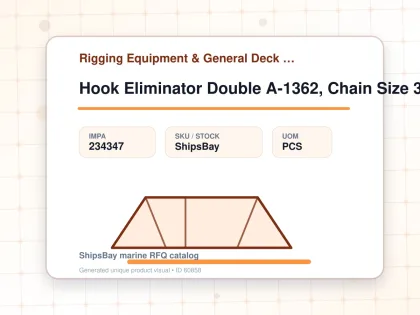 Hook Eliminator Double A-1362, Chain Size 3/8 (10mm) - Rigging Equipment & General Deck Items - Additional Items - IMPA 234347 - UOM PCS