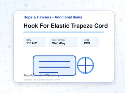 Hook For Elastic Trapeze Cord - Rope & Hawsers - Additional Items - IMPA 211462 - UOM PCS