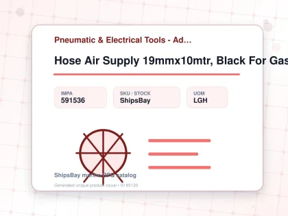 Hose Air Supply 19mmx10mtr, Black For Gas Freeing Fan - Pneumatic & Electrical Tools - Additional Items - IMPA 591536 - UOM LGH
