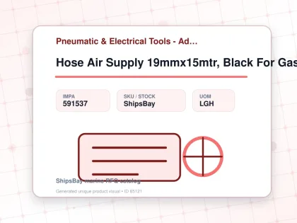 Hose Air Supply 19mmx15mtr, Black For Gas Freeing Fan - Pneumatic & Electrical Tools - Additional Items - IMPA 591537 - UOM LGH