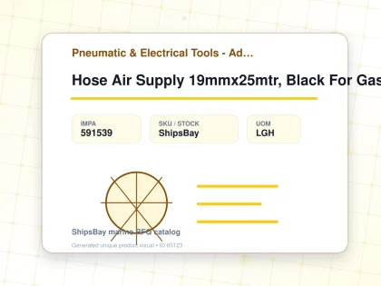 Hose Air Supply 19mmx25mtr, Black For Gas Freeing Fan - Pneumatic & Electrical Tools - Additional Items - IMPA 591539 - UOM LGH