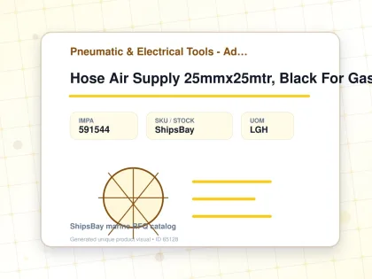 Hose Air Supply 25mmx25mtr, Black For Gas Freeing Fan - Pneumatic & Electrical Tools - Additional Items - IMPA 591544 - UOM LGH