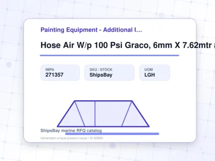 Hose Air W/p 100 Psi Graco, 6mm X 7.62mtr #241811 - Painting Equipment - Additional Items - IMPA 271357 - UOM LGH
