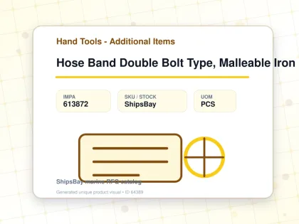 Hose Band Double Bolt Type, Malleable Iron 230-240mm - Hand Tools - Additional Items - IMPA 613872 - UOM PCS