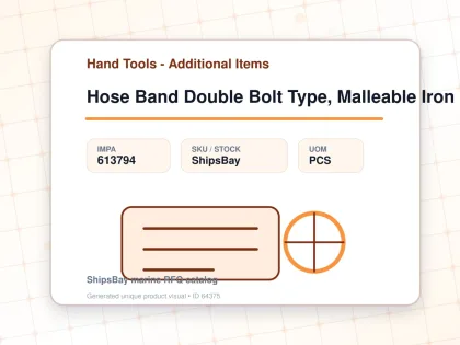 Hose Band Double Bolt Type, Malleable Iron 30-40mm - Hand Tools - Additional Items - IMPA 613794 - UOM PCS