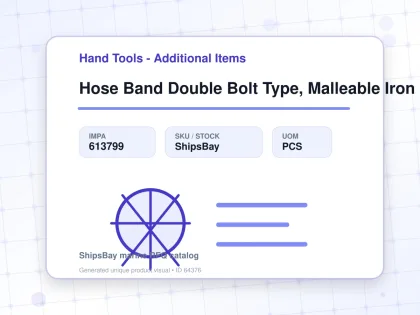 Hose Band Double Bolt Type, Malleable Iron 35-45mm - Hand Tools - Additional Items - IMPA 613799 - UOM PCS