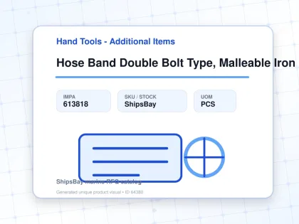 Hose Band Double Bolt Type, Malleable Iron 65-75mm - Hand Tools - Additional Items - IMPA 613818 - UOM PCS