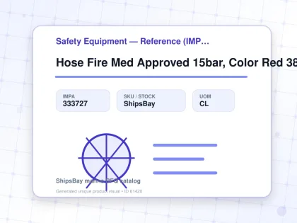 Hose Fire Med Approved 15bar, Color Red 38mmx20mtr Sf1230382 - Safety Equipment — Reference (IMPA) - IMPA 333727 - UOM CL