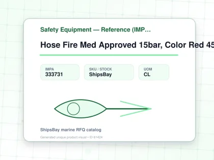 Hose Fire Med Approved 15bar, Color Red 45mmx30mtr Sf1230453 - Safety Equipment — Reference (IMPA) - IMPA 333731 - UOM CL
