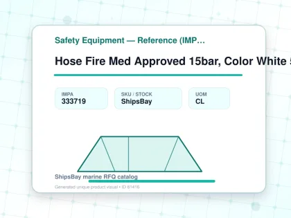 Hose Fire Med Approved 15bar, Color White 52mmx20m Sf121052 - Safety Equipment — Reference (IMPA) - IMPA 333719 - UOM CL