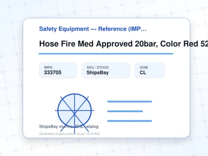 Hose Fire Med Approved 20bar, Color Red 52mmx15mtr Sf1200521 - Safety Equipment — Reference (IMPA) - IMPA 333705 - UOM CL