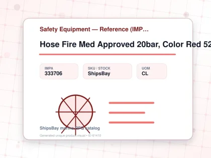 Hose Fire Med Approved 20bar, Color Red 52mmx20mtr Sf1200522 - Safety Equipment — Reference (IMPA) - IMPA 333706 - UOM CL