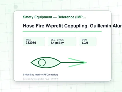 Hose Fire W/prefit Copupling, Guillemin Alumi Red 45mmx20mtr - Safety Equipment — Reference (IMPA) - IMPA 333956 - UOM LGH