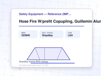 Hose Fire W/prefit Copupling, Guillemin Alumi White 45mmx15m - Safety Equipment — Reference (IMPA) - IMPA 333949 - UOM LGH