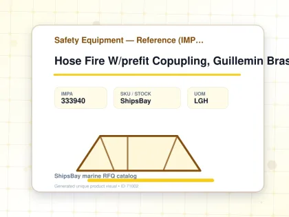 Hose Fire W/prefit Copupling, Guillemin Brass White 70mmx15m - Safety Equipment — Reference (IMPA) - IMPA 333940 - UOM LGH