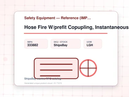 Hose Fire W/prefit Copupling, Instantaneous Alumi R 65mmx30m - Safety Equipment — Reference (IMPA) - IMPA 333882 - UOM LGH