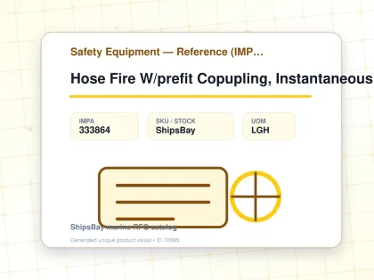 Hose Fire W/prefit Copupling, Instantaneous Alumi W 38mmx25m - Safety Equipment — Reference (IMPA) - IMPA 333864 - UOM LGH