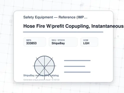 Hose Fire W/prefit Copupling, Instantaneous Brass R 38mmx15m - Safety Equipment — Reference (IMPA) - IMPA 333853 - UOM LGH