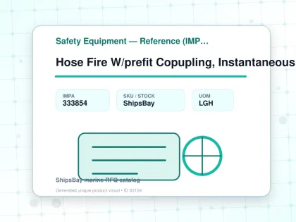 Hose Fire W/prefit Copupling, Instantaneous Brass R 38mmx20m - Safety Equipment — Reference (IMPA) - IMPA 333854 - UOM LGH