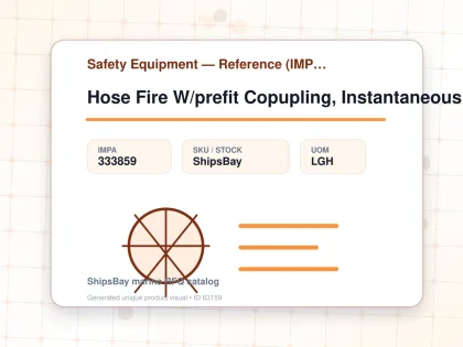 Hose Fire W/prefit Copupling, Instantaneous Brass R 65mmx15m - Safety Equipment — Reference (IMPA) - IMPA 333859 - UOM LGH