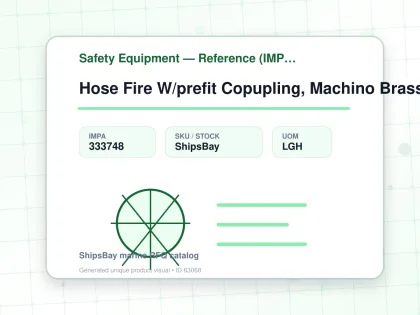 Hose Fire W/prefit Copupling, Machino Brass White 52mmx30mtr - Safety Equipment — Reference (IMPA) - IMPA 333748 - UOM LGH