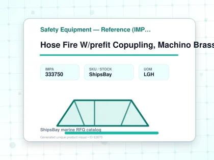 Hose Fire W/prefit Copupling, Machino Brass White 65mmx20mtr - Safety Equipment — Reference (IMPA) - IMPA 333750 - UOM LGH