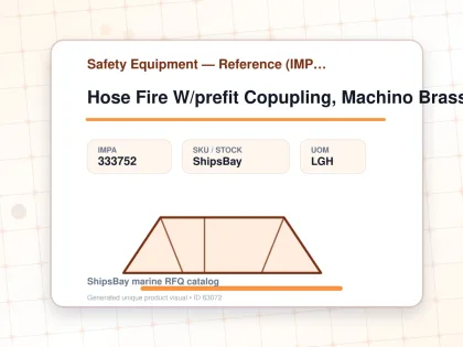 Hose Fire W/prefit Copupling, Machino Brass White 65mmx30mtr - Safety Equipment — Reference (IMPA) - IMPA 333752 - UOM LGH