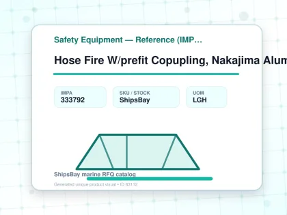 Hose Fire W/prefit Copupling, Nakajima Alumi Red 38mmx20mtr - Safety Equipment — Reference (IMPA) - IMPA 333792 - UOM LGH