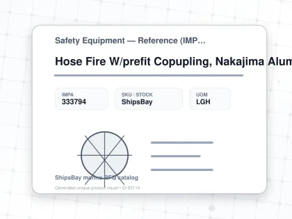 Hose Fire W/prefit Copupling, Nakajima Alumi Red 52mmx15mtr - Safety Equipment — Reference (IMPA) - IMPA 333794 - UOM LGH