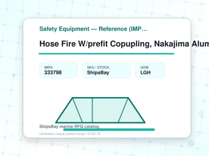 Hose Fire W/prefit Copupling, Nakajima Alumi Red 65mmx20mtr - Safety Equipment — Reference (IMPA) - IMPA 333798 - UOM LGH