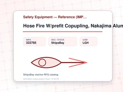 Hose Fire W/prefit Copupling, Nakajima Alumi White 52mmx25m - Safety Equipment — Reference (IMPA) - IMPA 333785 - UOM LGH