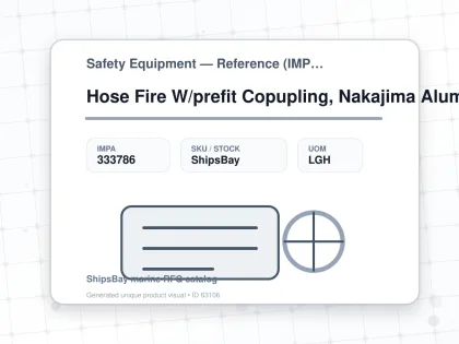 Hose Fire W/prefit Copupling, Nakajima Alumi White 52mmx30m - Safety Equipment — Reference (IMPA) - IMPA 333786 - UOM LGH