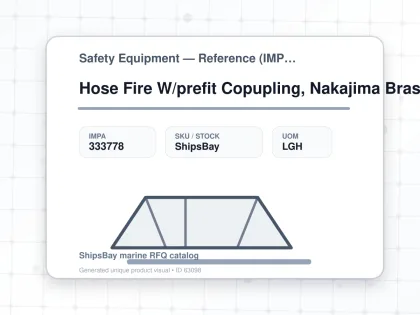 Hose Fire W/prefit Copupling, Nakajima Brass Red 65mmx15mtr - Safety Equipment — Reference (IMPA) - IMPA 333778 - UOM LGH