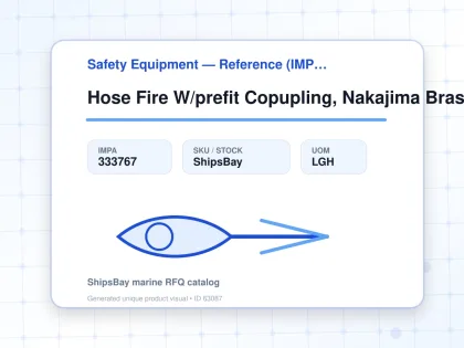 Hose Fire W/prefit Copupling, Nakajima Brass White 52mmx30m - Safety Equipment — Reference (IMPA) - IMPA 333767 - UOM LGH