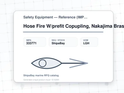 Hose Fire W/prefit Copupling, Nakajima Brass White 65mmx30m - Safety Equipment — Reference (IMPA) - IMPA 333771 - UOM LGH