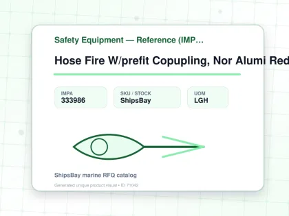 Hose Fire W/prefit Copupling, Nor Alumi Red 65mmx30mtr - Safety Equipment — Reference (IMPA) - IMPA 333986 - UOM LGH