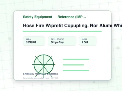Hose Fire W/prefit Copupling, Nor Alumi White 65mmx20mtr - Safety Equipment — Reference (IMPA) - IMPA 333978 - UOM LGH